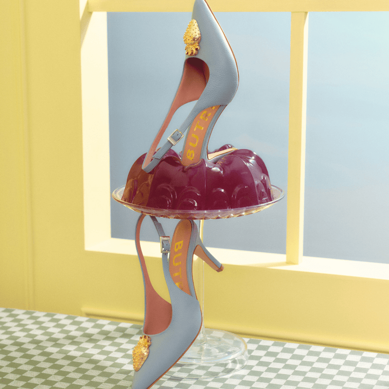 STRAWBERRY PUMP SLINGBACK CELESTE - Imagen 2