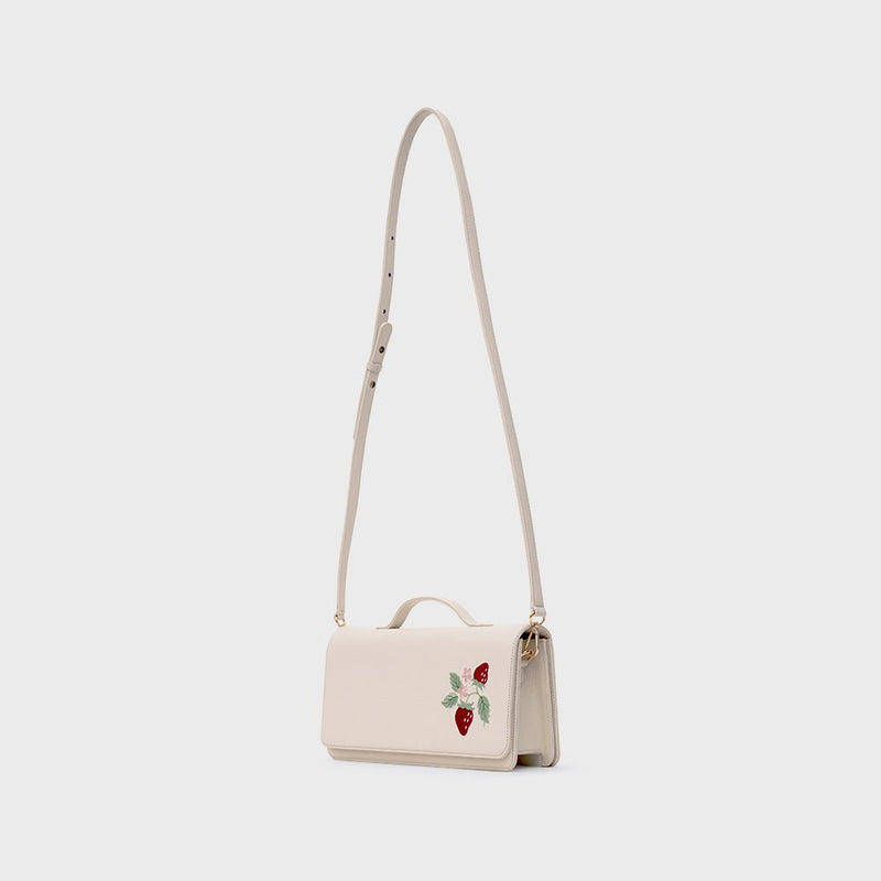 STRAWBERRY SUNDAE RECTANGLE BAG HUESO - Imagen 3