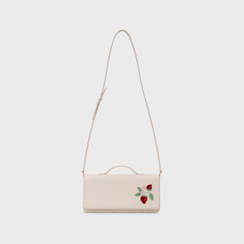 STRAWBERRY SUNDAE RECTANGLE BAG HUESO - Imagen 6