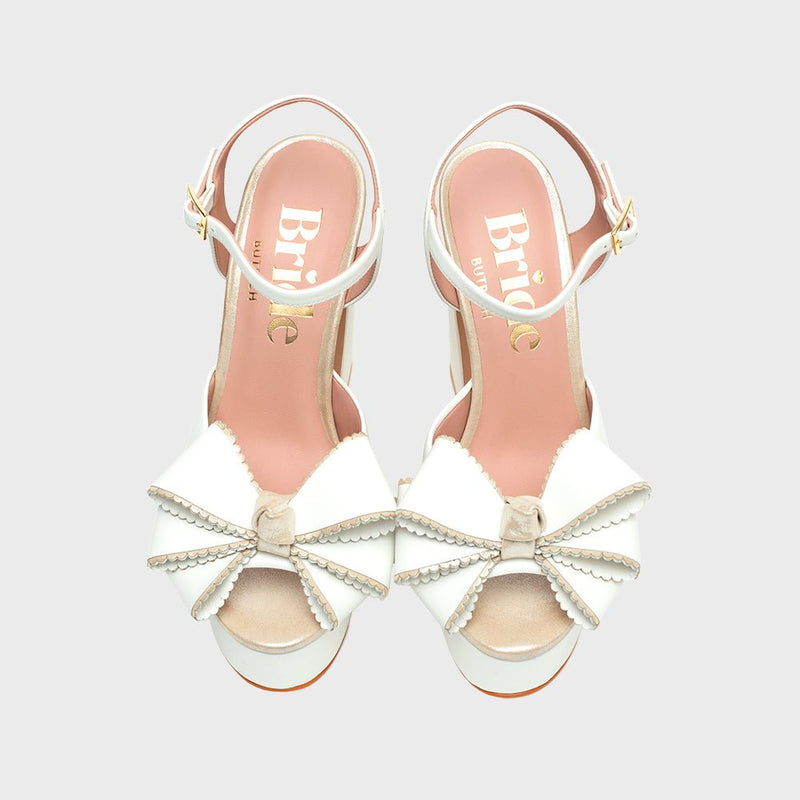 SUSANA PLATAFORMA BRIDE 13CM HUESO - Imagen 4