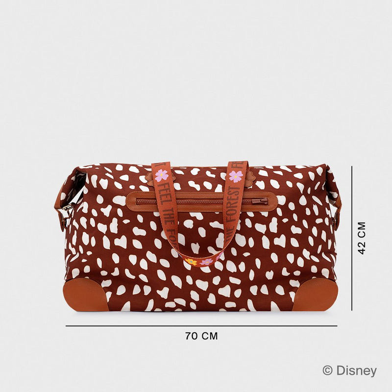 TRAVEL BAG BAMBI PRINT MARRÓN - Imagen 2